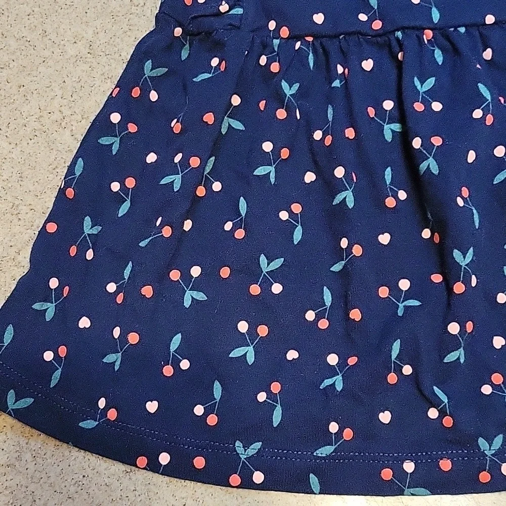 Carter's Navy Dress with Cherry Details Size 6 Months